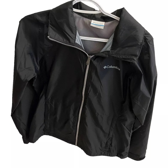 Columbia women’s collared rain jacket with mesh lining size small long sleeves - Picture 3 of 13